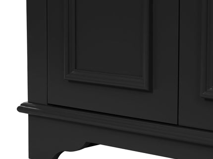 Bathroom Vanity With Integrated Sink, 2 Door Cabinet With Tip Out Drawer, Rectangular Design