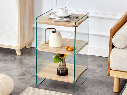 Modern 3 Layer Bedside Cabinet With Storage Function