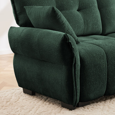 Ergonomic Single Seater Sofa With Ottoman, High Resilience Support Cushions