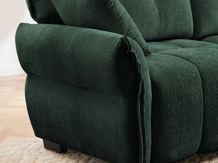 Sofa Set With Ottoman And Pillows, Textured, High Resilience Cushions
