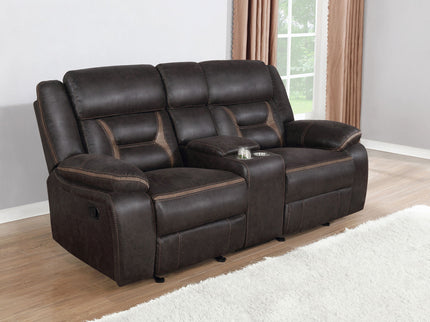 Brazelton - Glider Loveseat With Console