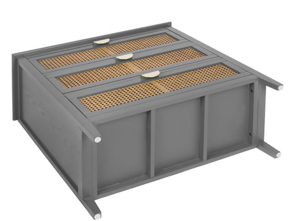 3 Drawer Cabinet, Natural Rattan, American Furniture