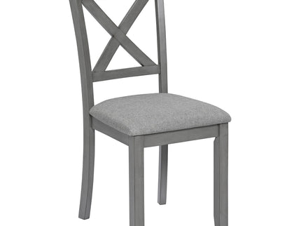 5 Piece Dining Table Set With 4 Chairs For Kitchen - Gray