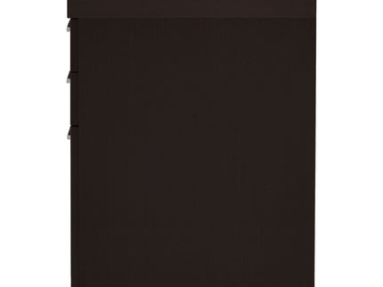 3 Drawer File Cabinetб Compact Office Storage For Home - Brown