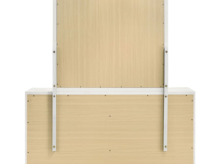6 Drawer Dresser With Mirror - White