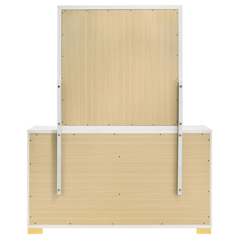 6 Drawer Dresser With Mirror - White