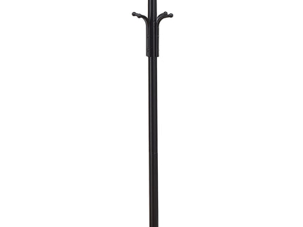 Coat Rack With 3 Tier Hooks For Entryway - Black