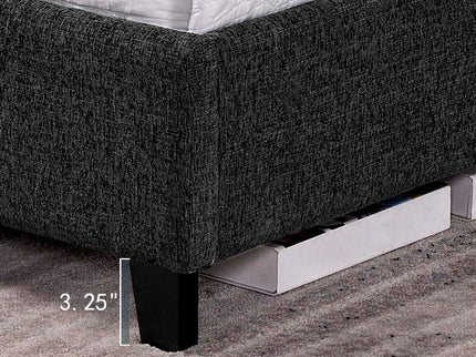 Platform Bed & Upholstered Headboard