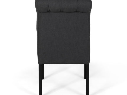 Broxton - Tuft Dining Rolltop Chairs With Button Tufted Backrest (Set of 2)