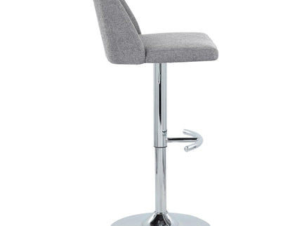 Toriano - Contemporary Adjustable Barstool With Swivel & Rounded T Footrest (Set of 2)