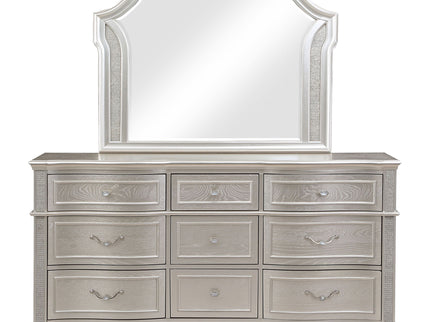 Colwood - 9 Drawer Dresser With Mirror - Silver
