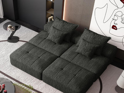 Modern Oversized Diy Combination Modular Sectional Sofa With Pillows