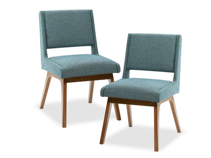 Dining Chair With Upholstered Seat And Back (Set of 2) - Blue