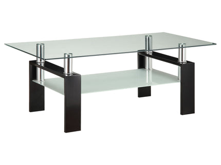 Moriah - 1 Shelf Rectangular Coffee Table - Black