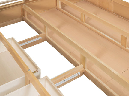 Platform Bed With Underneath Storage And 2 Drawers