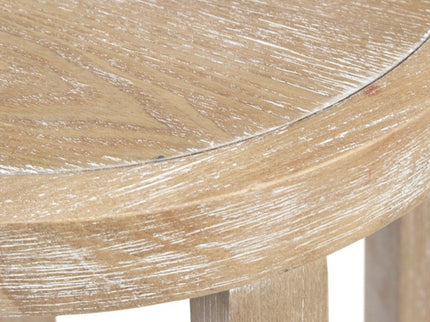 Bedford - Round Accent Table - Reclaimed Wheat