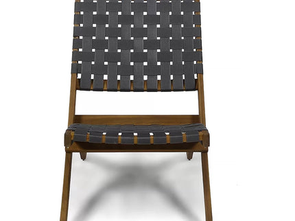 Kayla - Outdoor Foldable 2 Seater Chat Set - Brown / Gray