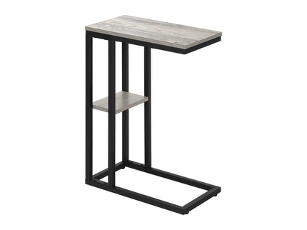 Accent Table, C - Shaped, Marble Look Contemporary & Modern Convenient Design