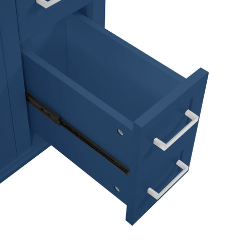 Modern Bathroom Vanity With Sink, Storage Cabinet, Soft Close Doors, Deep & Standard Drawers