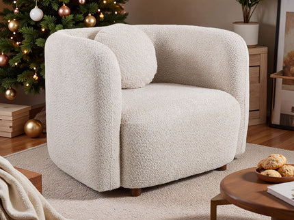 Japandi Style Accent Square Chair