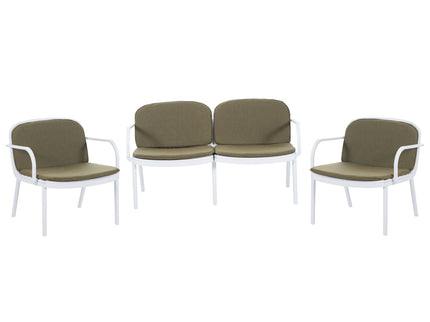 Luna - Outdoor Patio 3 Pieces Chat Set
