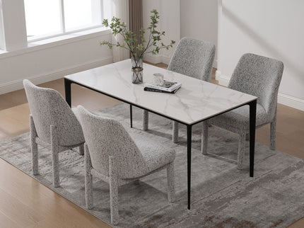 Wide Minimalist Dining Chair