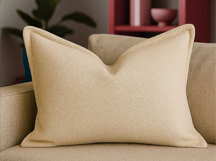Homey Cozy - Comfort Textured Throw Pillow - Ivory