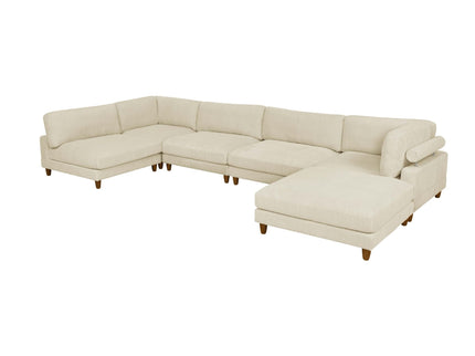 Modern Modular Sectional With Adjustable Back Support