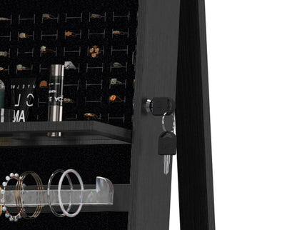 Swivel Jewelry Cabinet With Full Length Mirror