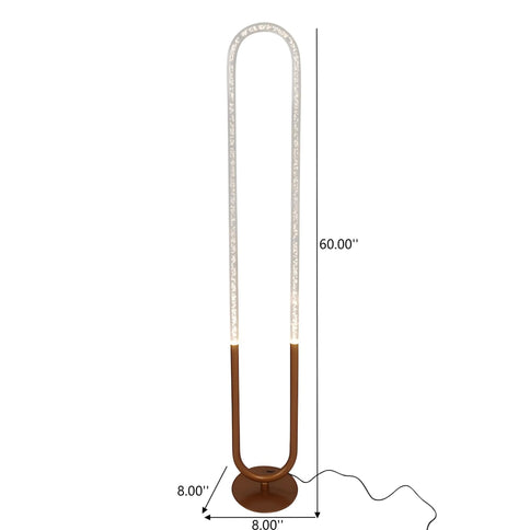 Zeon - LED Floor Lamp, 110 - 120V - Bronze