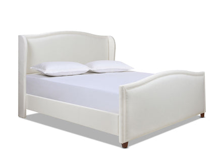Carmen - Upholstered Wingback Panel Bed Frame