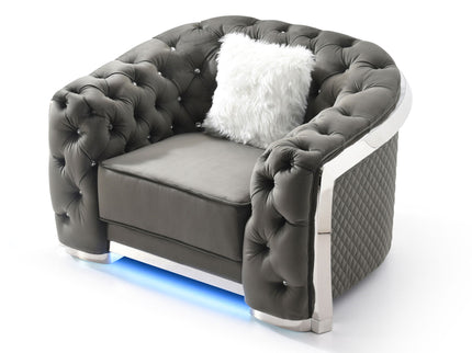 Sophisticated Accent Chair - Gray