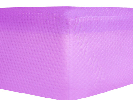 6" Gel Memory Foam Mattress In A Box With Aloe Vera Cover - Pink - Full