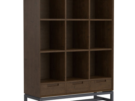 Banting - 9 Cube Bookcase With Drawers - Walnut Brown