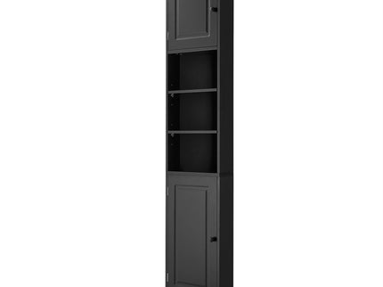 Multi Functional Corner Cabinet With Adjustable Shelves And 2 Doors