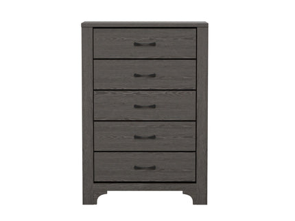 5 Drawer Dresser - Gray / Brown