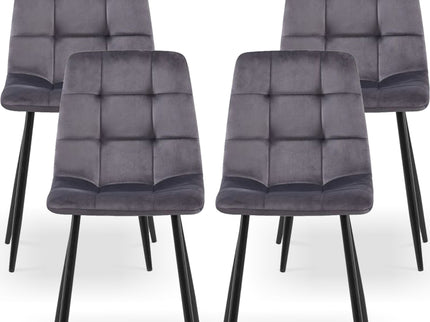 Mid-Century Modern Dining Chairs Set For Kitchen, Living Room