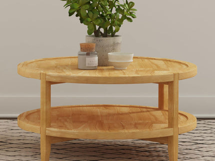 Isbell - Round Table With Storage Shelf