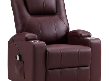 Macklin - Power Lift Massage Recliner With Heat And Dual Cupholders