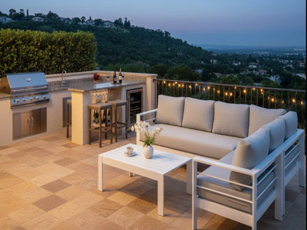 Outdoor Patio Set, All-Weather With Thick Cushions