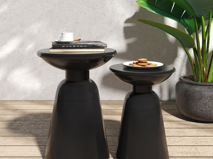 Serenita - Outdoor Side Tables With Flared Design (Set of 2)