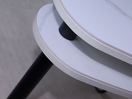 Rotatable Cocktail Table With Solid Legs, 360 Degree Rotating