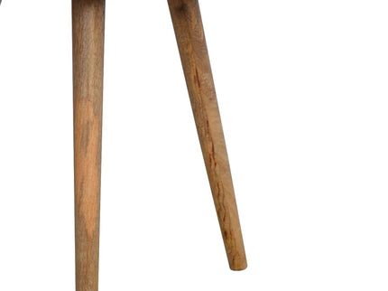 Nordic Chestnut Circular Nightstand