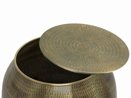 Griffen - Handcrafted Metal Storage Accent Table