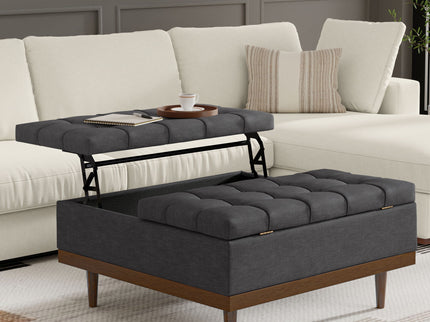 Mariah - Upholstered Lift Top Table Storage Ottoman