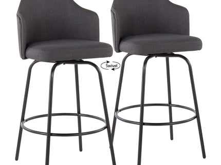 Ahoy - Contemporary Fixed Height Counter Stool (Set of 2)