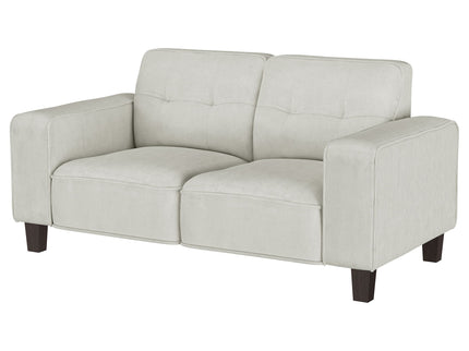 Xana - Track Arm Tufted Loveseat - Greige