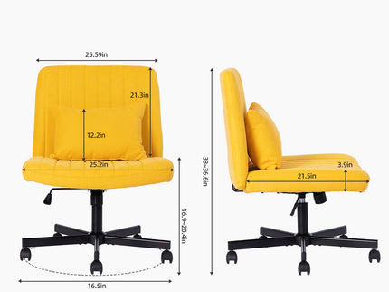 Criss Cross Office Chair With Adjustable Height, Ergonomic Design
