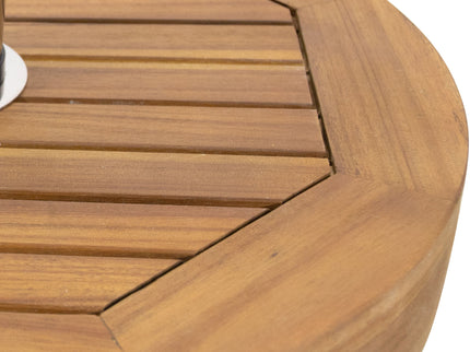 Ralph - Round Umbrella Base - Teak