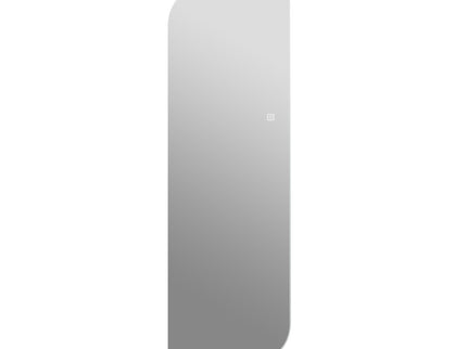 Irregular Shape LED Full Length Wall Mirror With 3 Color Dimmable Lighting - Silver